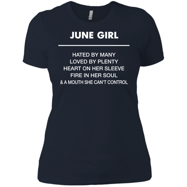 June Girl hated by many loved by plenty Shirt, Tank top - TeesGrab