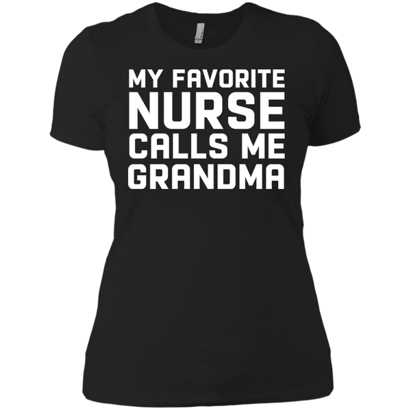Funny My Favorite Nurse Calls Me Grandma Shirt, Long Sleeve - TeesGrab
