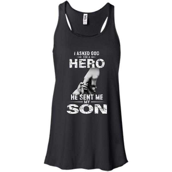 I Asked God For A Hero He Sent Me My Son Shirt - TeesGrab
