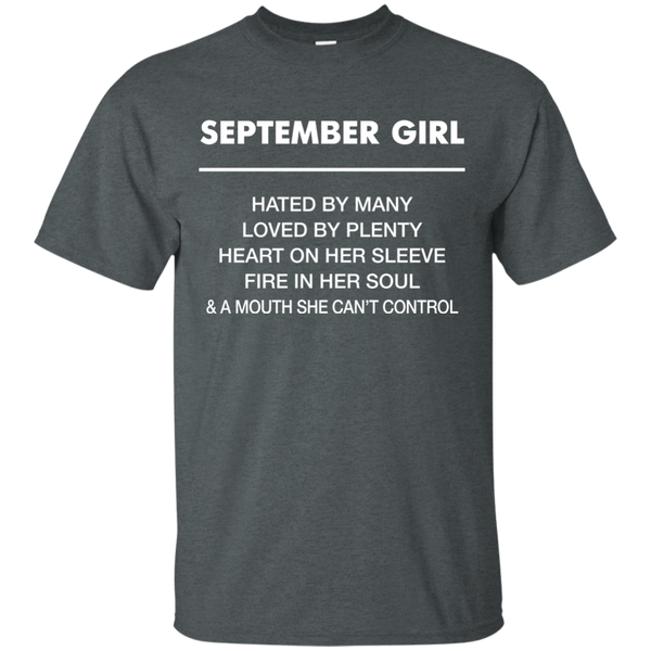 September Girl hated by many loved by plenty Shirt, Tank top - TeesGrab