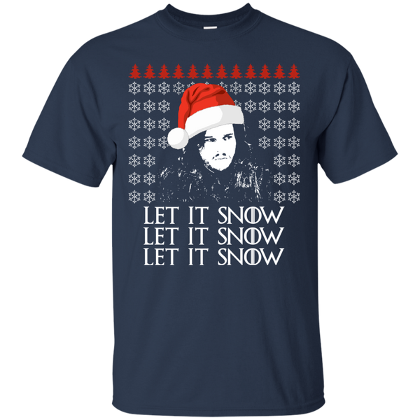 Jon Snow Let It Snow Ugly Sweater, Long Sleeve, Hoodie - TeesGrab