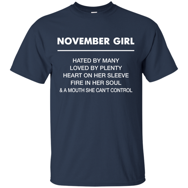 November Girl hated by many loved by plenty Shirt, Tank top - TeesGrab