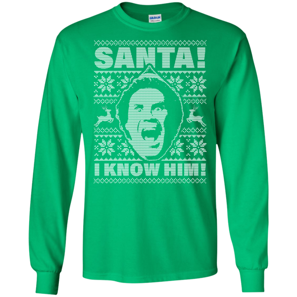 Buddy The Elf - Santa I Know Him Ugly Christmas Sweater - TeesGrab
