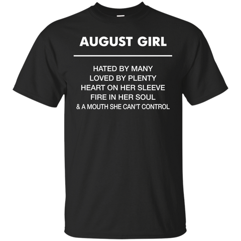 August Girl hated by many loved by plenty Shirt, Tank top - TeesGrab