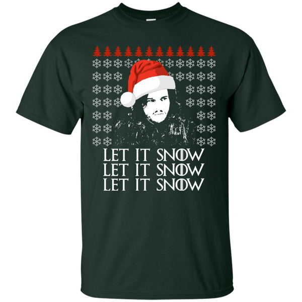 Jon Snow Let It Snow Ugly Sweater, Long Sleeve, Hoodie - TeesGrab