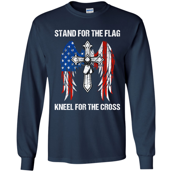 Stand For The Flag Kneel For The Cross T-Shirt, Hoodie - TeesGrab