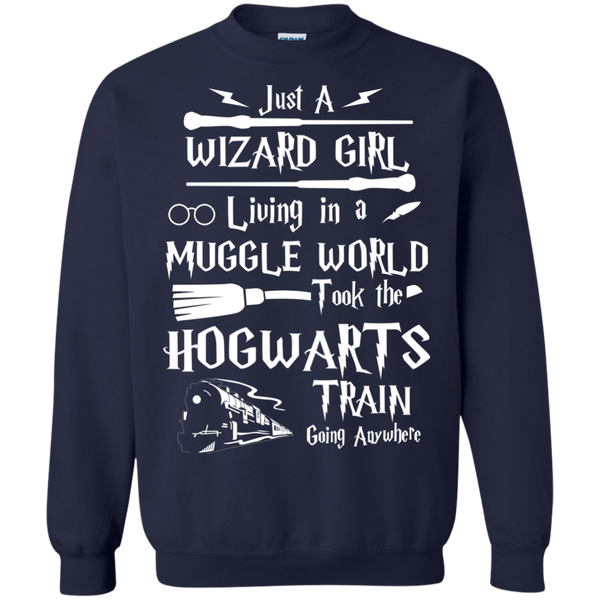 Just A Wizard Girl Living in a Muggle World Shirt, Hoodie, Sweater - TeesGrab
