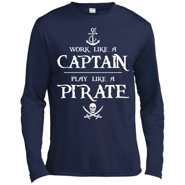 Work Like a Captain Play Like a Pirate Shirt, Hoodie, Tank - TeesGrab