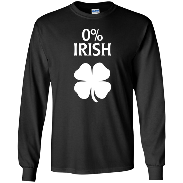 Irish 0% Funny St. Patrick's Day T-shirt, Hoodie, Long Sleeve - TeesGrab