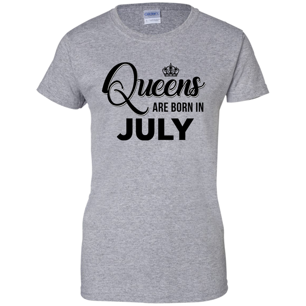Queens are born in July Shirt, Tank Top, Racerback Tank Top - TeesGrab
