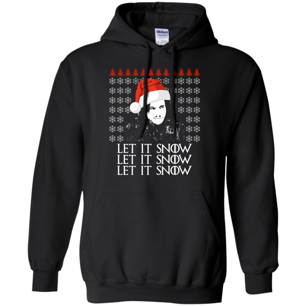 Jon Snow Let It Snow Ugly Sweater, Long Sleeve, Hoodie - TeesGrab