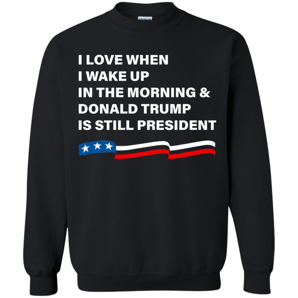 I Love When I Wake Up Donald Trump Is Still President T-Shirt - TeesGrab