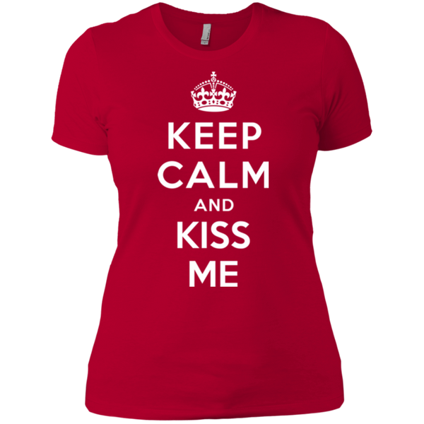 Keep Calm and Kiss Me - Funny Valentine T-shirt - TeesGrab