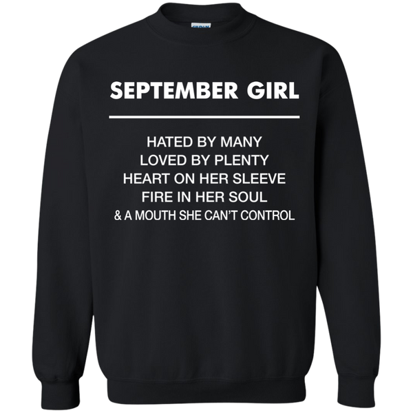 September Girl hated by many loved by plenty Shirt, Tank top - TeesGrab