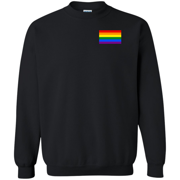 LGBTQ Pride Flag Left Chest Shirt, Hoodie, Sweater - TeesGrab