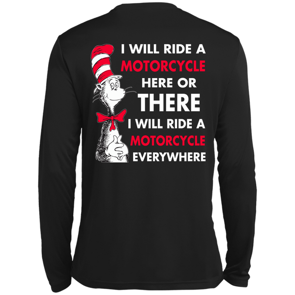 Back Design: I Will Ride A Motorcycle Here Or There I Will Ride Everywhere T-Shirts, Hoodie - TeesGrab