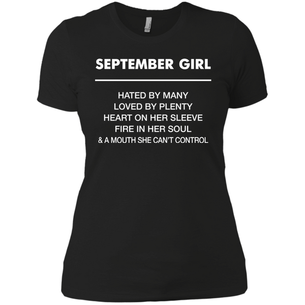 September Girl hated by many loved by plenty Shirt, Tank top - TeesGrab