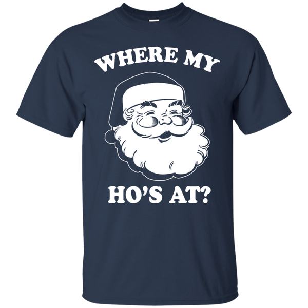 Santa: Where My Ho's At Christmas Shirt, Sweater, Long Sleeve - TeesGrab