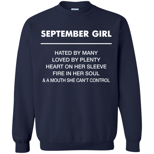 September Girl hated by many loved by plenty Shirt, Tank top - TeesGrab