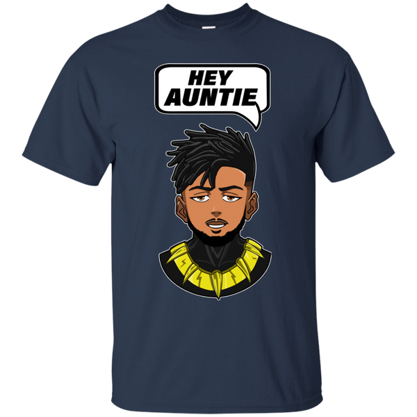 Wakanda Black Panther Erik Killmonger Hey Auntie T-shirt - TeesGrab
