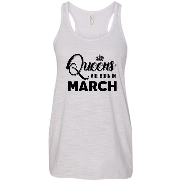 Queens Are Born In March Birthday Girl Shirt, Tank Top, Hoodie - TeesGrab
