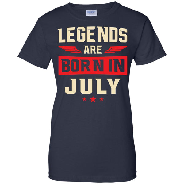 Legends Are Born in July Shirt, Hoodie, Tank - TeesGrab