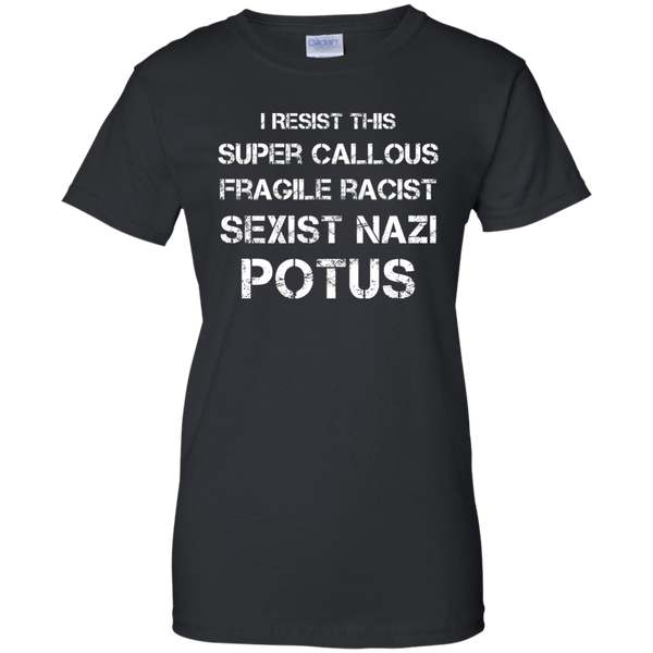 I Resist this Super Callous Fragile Racist Sexist Nazi Potus Shirt - TeesGrab