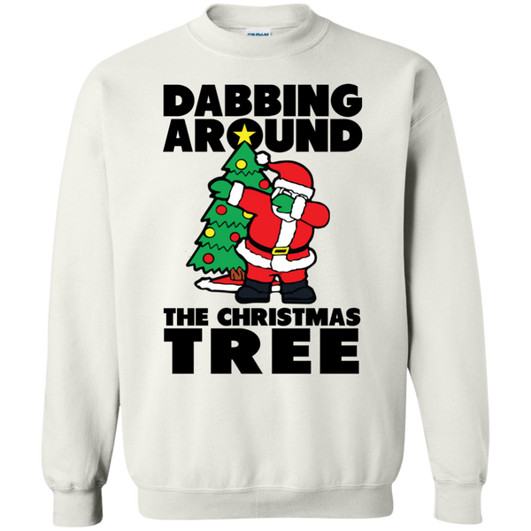 Santa Dabbing Around Christmas Tree T-shirt, Sweater - TeesGrab