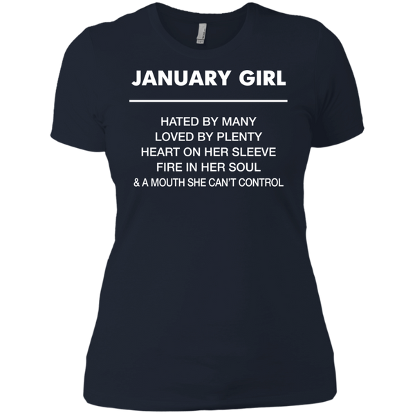 January Girl hated by many loved by plenty Shirt, Tank top - TeesGrab