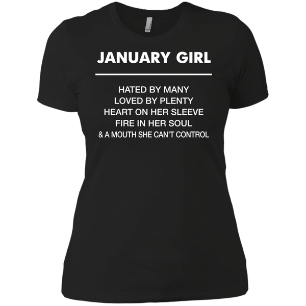 January Girl hated by many loved by plenty Shirt, Tank top - TeesGrab