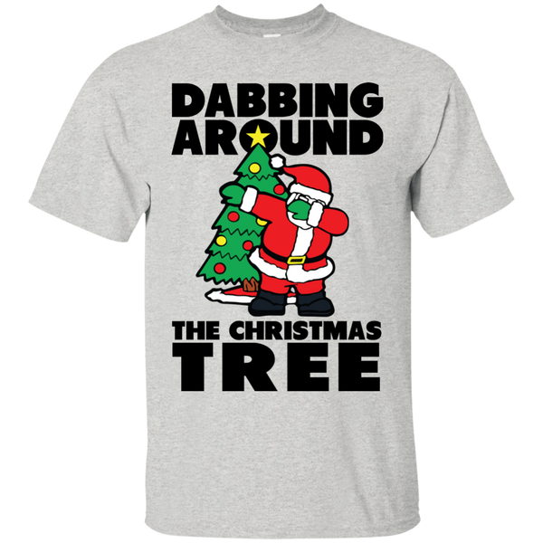 Santa Dabbing Around Christmas Tree T-shirt, Sweater - TeesGrab