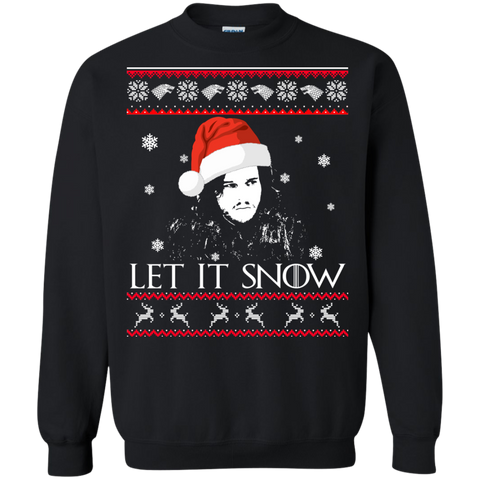 Game Of Thrones: Jon Snow Let It Snow Christmas Sweater - TeesGrab