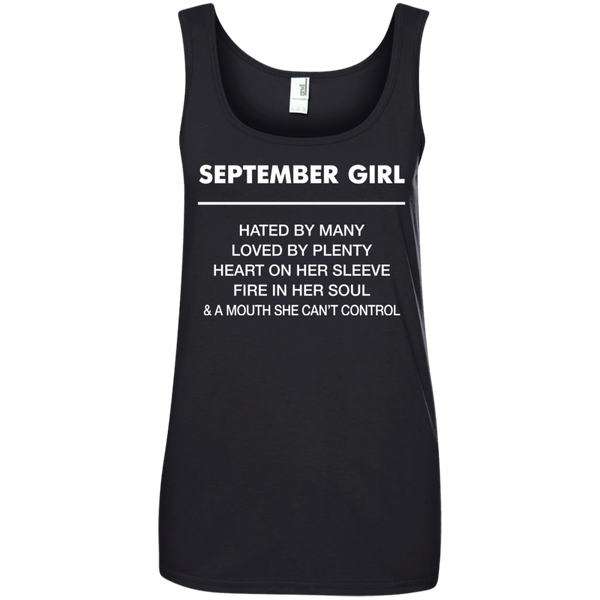 September Girl hated by many loved by plenty Shirt, Tank top - TeesGrab