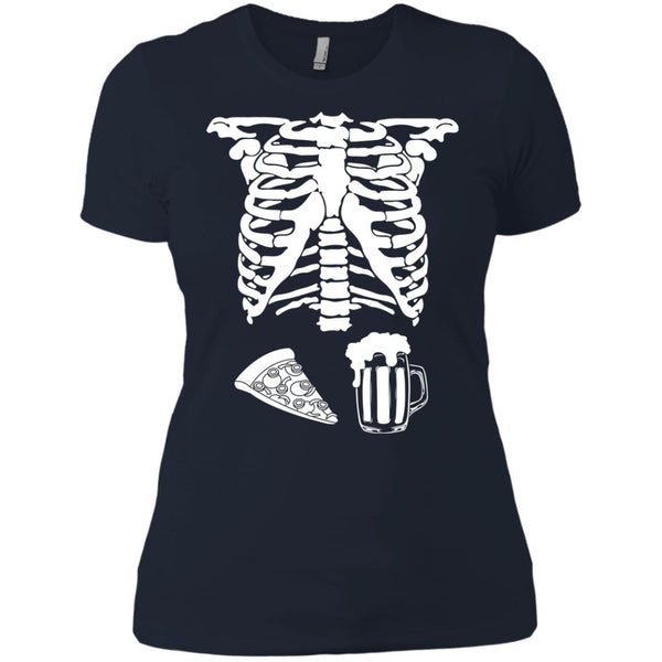 Halloween Skeleton Pizza Beer Costume T-shirt, Hoodie, Tank - TeesGrab