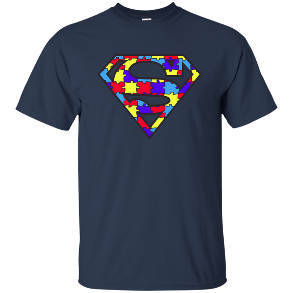 Autism Awareness Superman Logo Light Blue Shirt, Hoodie, Tank - TeesGrab