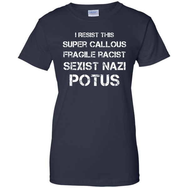 I Resist this Super Callous Fragile Racist Sexist Nazi Potus Shirt - TeesGrab