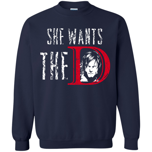 Daryl Dixon: She Wants The D shirt, hoodie, sweater, tank - TeesGrab