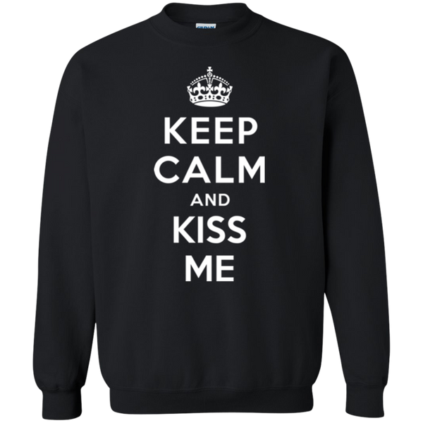 Keep Calm and Kiss Me - Funny Valentine T-shirt - TeesGrab