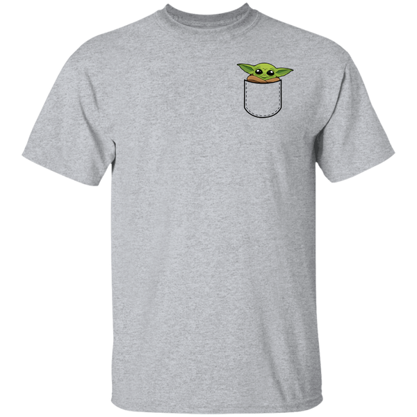 Pocket Baby Yoda T-Shirt - TeesGrab