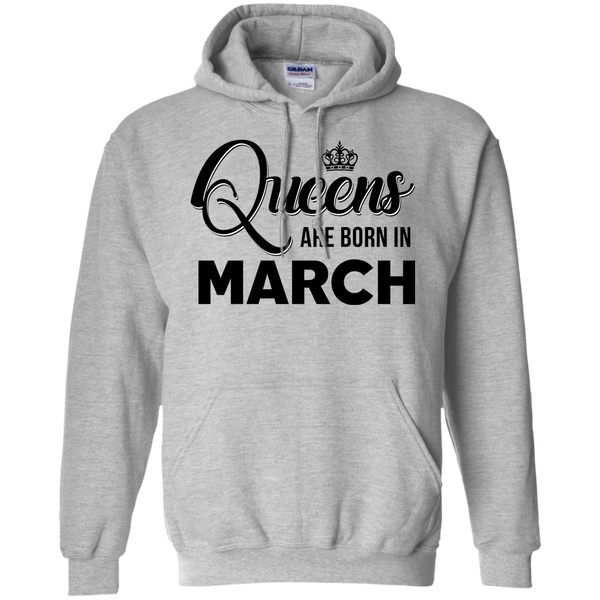 Queens Are Born In March Birthday Girl Shirt, Tank Top, Hoodie - TeesGrab