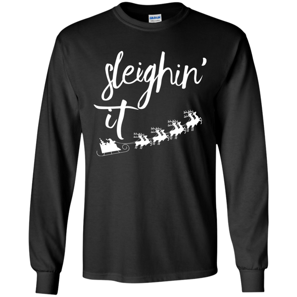 Sleighin' It Christmas Sweater, Hoodie, T-Shirt - TeesGrab