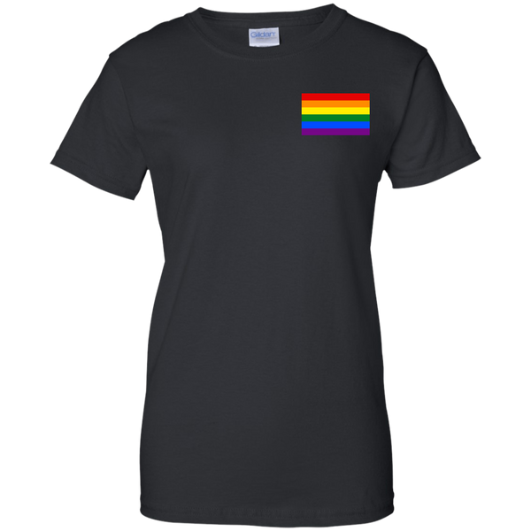 LGBTQ Pride Flag Left Chest Shirt, Hoodie, Sweater - TeesGrab