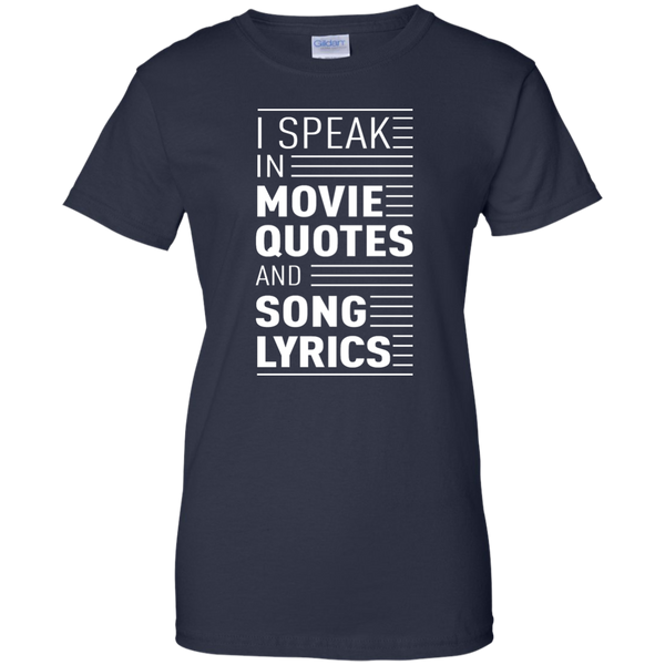 I Speak in Movie Quotes and Song Lyrics Shirt, Hoodie, Tank - TeesGrab