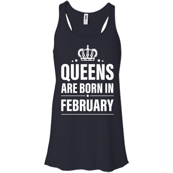 Queens Are Born in February Birthday Dress, Tank, Shirt - TeesGrab