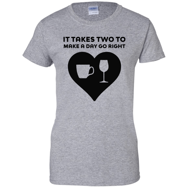 It Takes Two to Make a Day Go Right shirt - TeesGrab