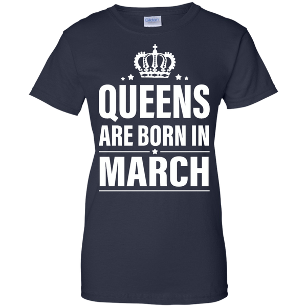 Queens Are Born in March Birthday Dress, Tank, Shirt - TeesGrab