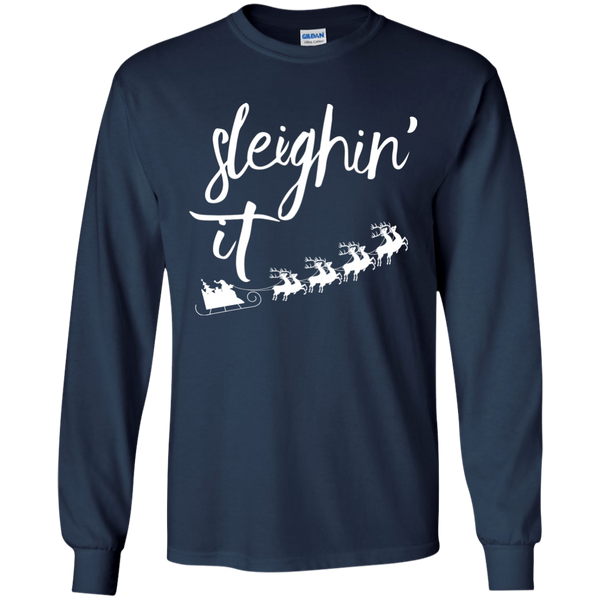 Sleighin' It Christmas Sweater, Hoodie, T-Shirt - TeesGrab
