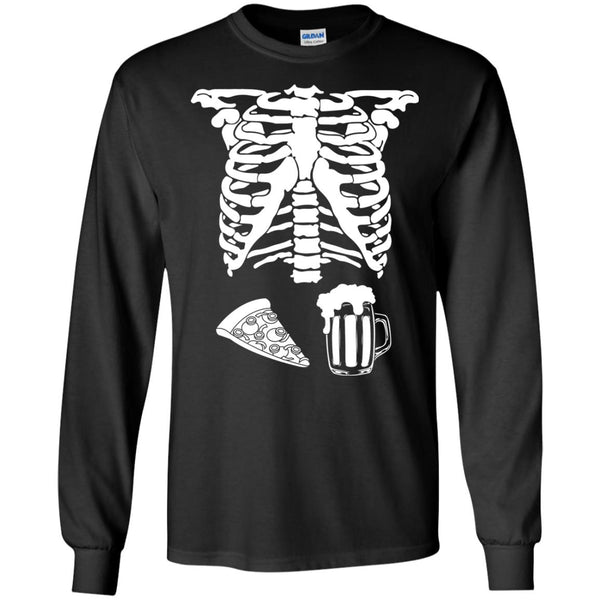 Halloween Skeleton Pizza Beer Costume T-shirt, Hoodie, Tank - TeesGrab