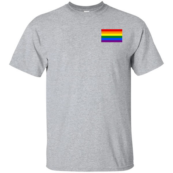 LGBTQ Pride Flag Left Chest Shirt, Hoodie, Sweater - TeesGrab