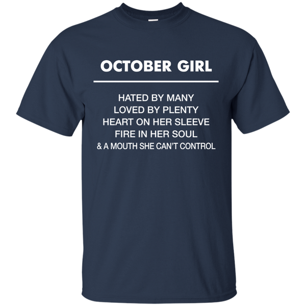 October Girl hated by many loved by plenty Shirt, Tank top - TeesGrab